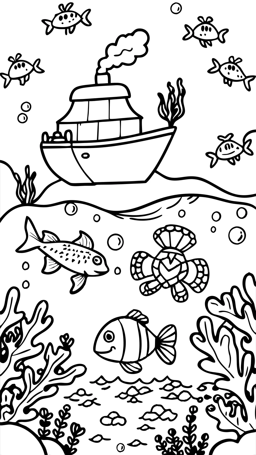 coloriages sous-marins imprimables